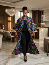 Load image into Gallery viewer, Colorful Geo African Long Kimono | Robe | Duster | One Size