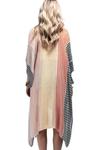 Load image into Gallery viewer, Sunset Stripe Viscose Kimono OS