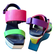 Load image into Gallery viewer, United Nude Delta Rainbow Wedge Sz 9