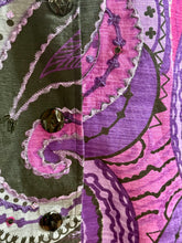 Load image into Gallery viewer, Vtg Choices Purple Paisley Artsy Light Jacket Sz 3X
