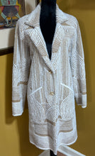Load image into Gallery viewer, Here &amp; Now Textured Maxi Cardigan Sz L
