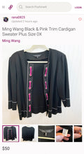 Load image into Gallery viewer, MING WANG Cardigan Sz XL with Fedora
