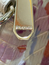 Load image into Gallery viewer, Brahmin Large Duxbury Satchel Fiesta Melbourne Crocodile Embossed Leather Bag
