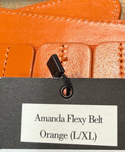 Load image into Gallery viewer, Sassy Jones Orange Stretch Belt Sz L/XL
