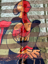 Load image into Gallery viewer, Oversized Green Picasso Scarf
