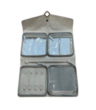 Load image into Gallery viewer, New Kendra Scott Jewelry Travel Organizer Roll Taupe Lizard Embossed Case
