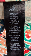 Load image into Gallery viewer, Chico’s Floral Slimming Ankle Pants Sz L
