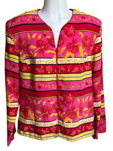 Load image into Gallery viewer, Sag Harbor Red Pink Yellow Floral Blazer Fit Sz 14
