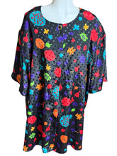 Load image into Gallery viewer, Maggie Barnes Vintage Floral Polka Sateen Top Sz 32W
