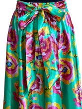 Load image into Gallery viewer, HER Destiny Kelly Green Pink Floral Maxi Sz XL
