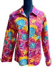 Load image into Gallery viewer, Cold water Creek Floral Jacket Sz L
