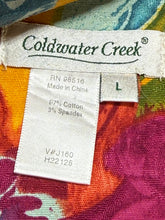Load image into Gallery viewer, Cold water Creek Floral Jacket Sz L
