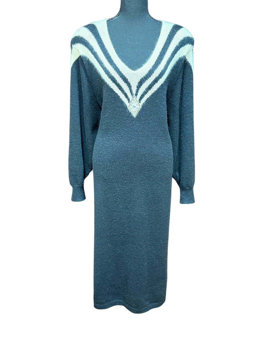 Christina Grant II Vtg Sweater Dress Tagged 3X - Fit Sz 18