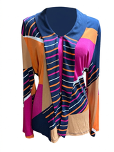 Load image into Gallery viewer, Charter Club Colorblock Top Sz XL
