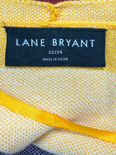 Load image into Gallery viewer, LANE BRYANT Color Block Cardigan Sz 22/24
