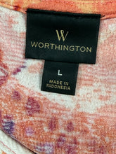 Load image into Gallery viewer, WORTHINGTON Floral Top Sz L
