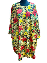 Load image into Gallery viewer, SIMPLY BASIC Zebra Floral Kaftan Dress OS
