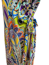 Load image into Gallery viewer, Emma &amp; Michele Abstract Wrap Dress Fit Sz 10/12
