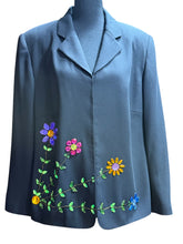 Load image into Gallery viewer, JOHN MEYER Floral Gemstone Blazer Fit Sz XL
