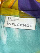 Load image into Gallery viewer, VTG Positive INFLUENCE Artsy Abstract Duster Fit XL/1X
