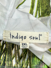 Load image into Gallery viewer, Indigo Soul Peacock Print Tunic Sz 2XL
