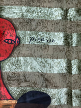 Load image into Gallery viewer, Oversized Green Picasso Scarf
