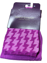 Load image into Gallery viewer, Ashley Stewart Magenta Houndstooth Tights Fit Sz 14/16
