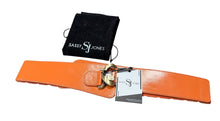 Load image into Gallery viewer, Sassy Jones Orange Stretch Belt Sz L/XL
