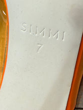 Load image into Gallery viewer, SIMMI London Orange Transparent Heels Sz 7
