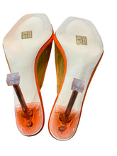 Load image into Gallery viewer, SIMMI London Orange Transparent Heels Sz 7
