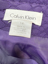 Load image into Gallery viewer, Calvin Klein Purple Reptile Print Pencil Skirt
