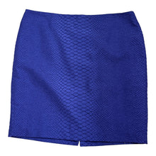 Load image into Gallery viewer, Calvin Klein Purple Reptile Print Pencil Skirt
