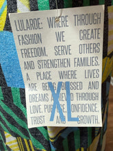 Load image into Gallery viewer, Lularoe Blue Yellow Green Striped Dress Sz XL (Fit Sz L)
