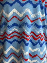 Load image into Gallery viewer, Lularoe Chevron Print Hi Lo Tunic Sz S (fit Sz L)
