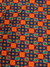 Load image into Gallery viewer, Lularoe Orange Blue Green Square Print Skirt Fit Sz XL
