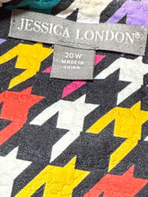Load image into Gallery viewer, Jessica London Multi Houndstooth Maxi Blazer Sz 20W
