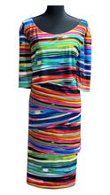 Load image into Gallery viewer, Connected Apparel Multi Striped Dress Sz 22W
