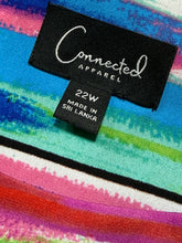 Load image into Gallery viewer, Connected Apparel Multi Striped Dress Sz 22W
