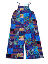 Load image into Gallery viewer, Mixed Patch Work Overalls Sz L
