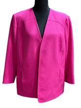 Load image into Gallery viewer, Kasper Fuchsia Blazer Sz XL
