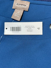 Load image into Gallery viewer, Chicos Blue Pewter Grommet Dress Sz 20/22
