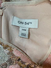 Load image into Gallery viewer, ON 34th Pink/Silver Floral Dress Sz 24W
