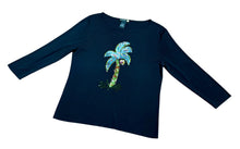 Load image into Gallery viewer, Sweaterworks Beaded Palm Tree Top Fit Sz L
