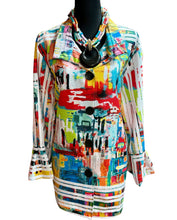Load image into Gallery viewer, Ali Miles Abstract Blouse Sz 2X
