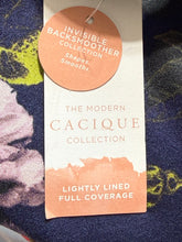 Load image into Gallery viewer, Cacique Navy Floral Full Coverage Bra Sz 46G
