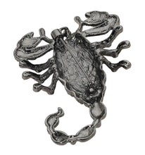 Load image into Gallery viewer, Bold Multi Crystal Scorpion Pin Brooch
