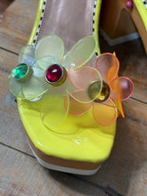 Load image into Gallery viewer, Betsey Johnson BECKKET YELLOW Flower Sandal
