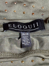 Load image into Gallery viewer, ELOQUII Olive Gold Stud Top Sz 26/28
