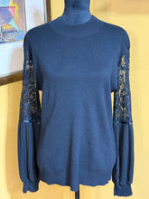 Load image into Gallery viewer, Belldini Lace Sleeve Sweater Sz XL

