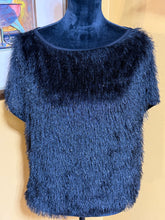 Load image into Gallery viewer, ASHLEY STEWART Black Tassel Top Sz 14/16
